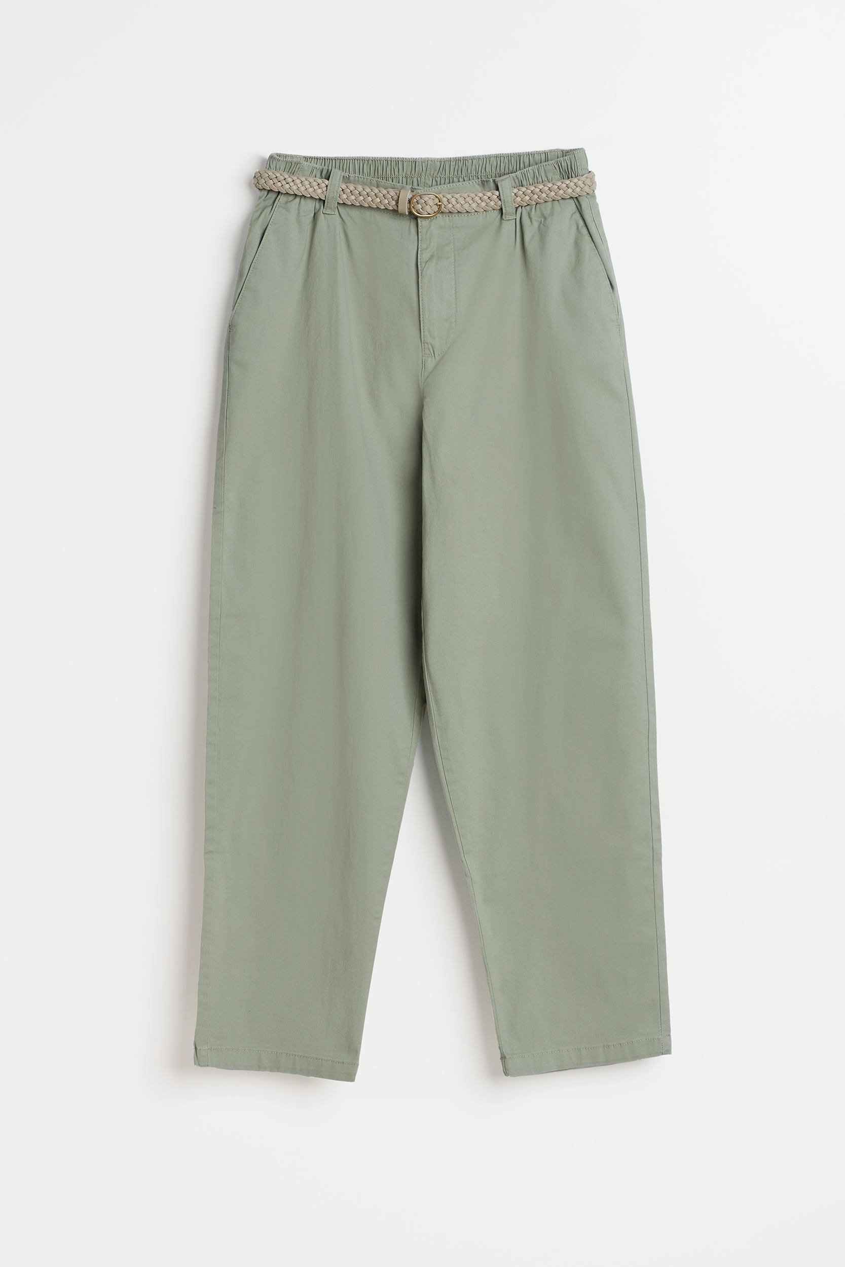 Spodnie w oliwkowym kolorze