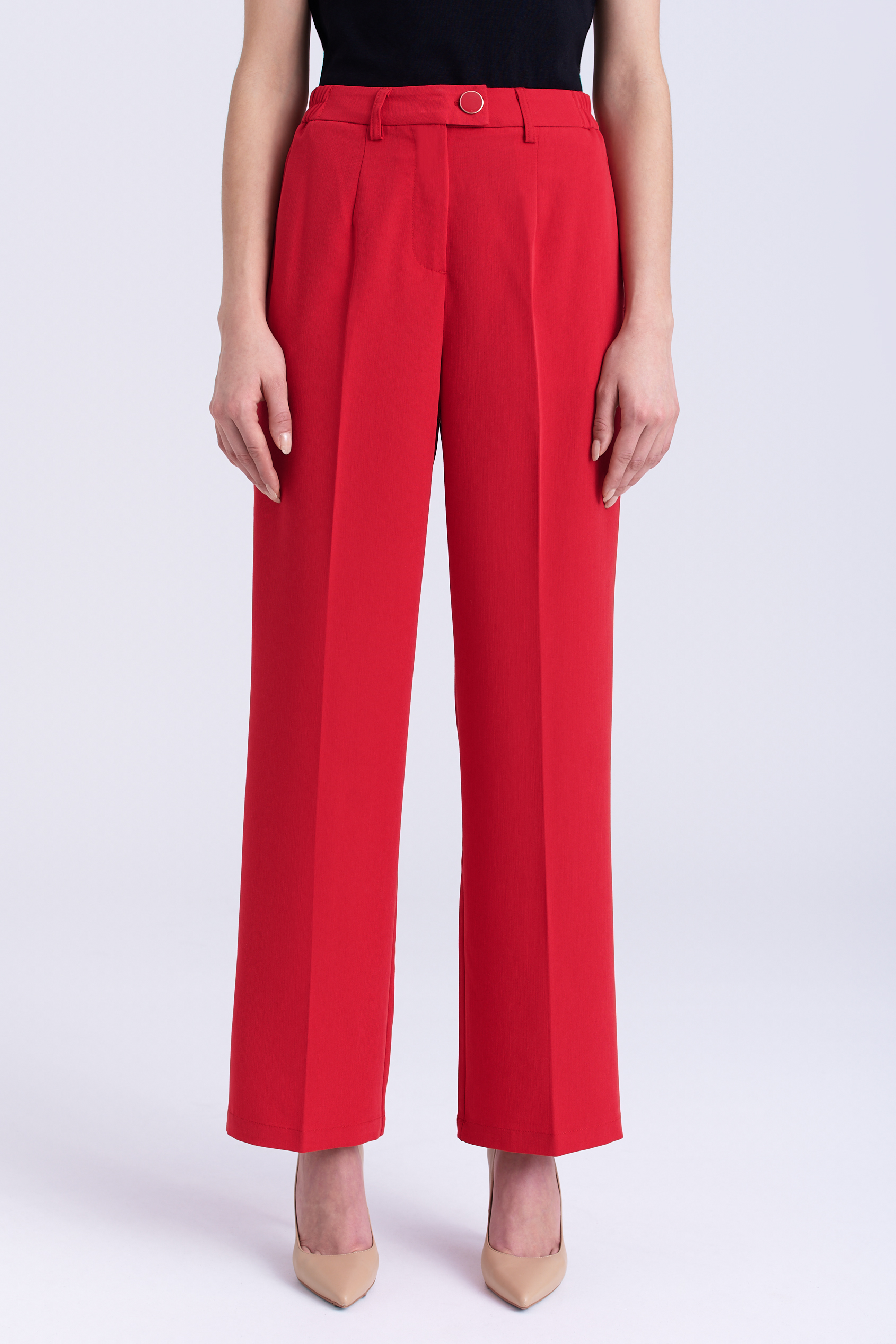 Eleganckie czerwone spodnie