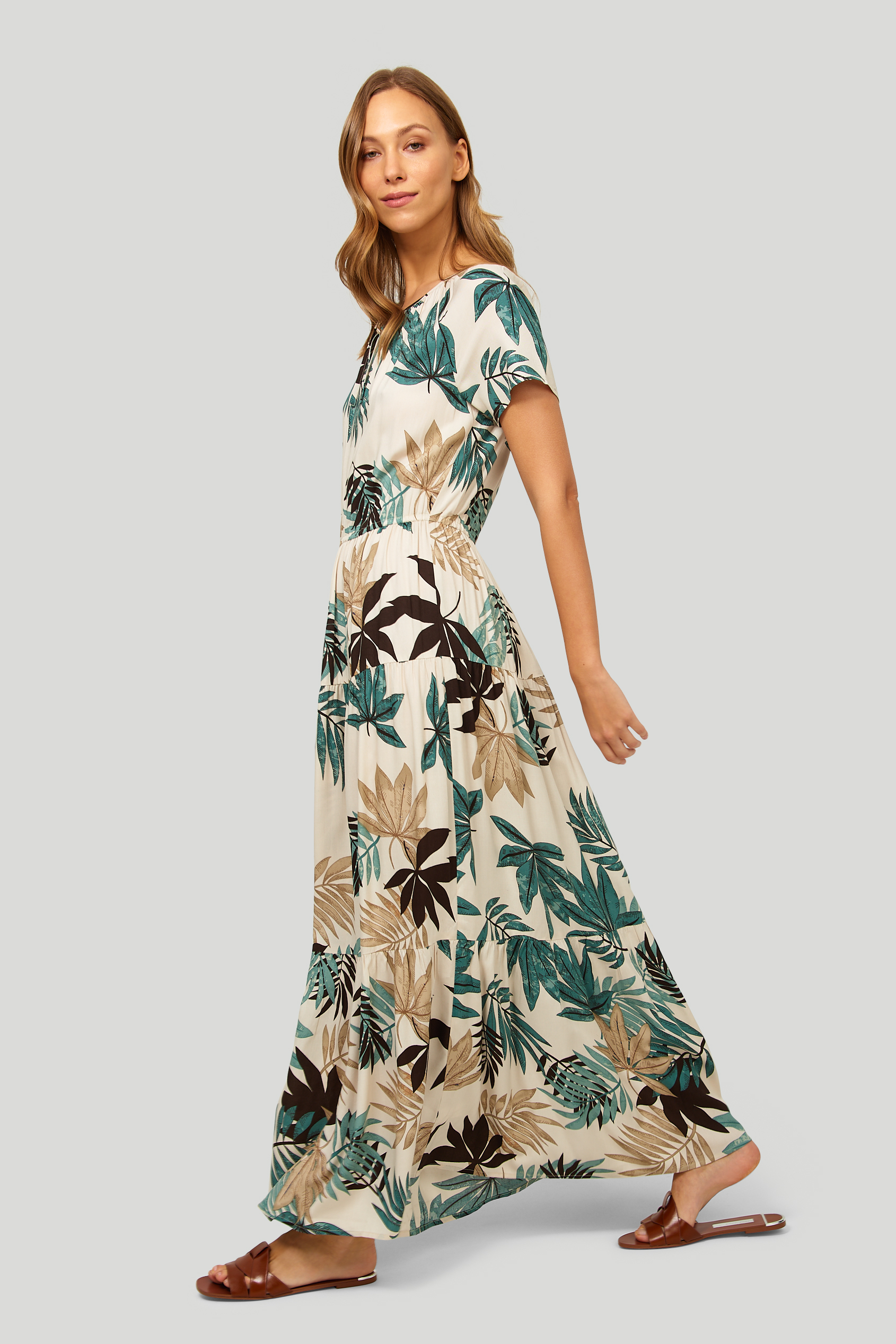 Wiskozowa sukienka z nadrukiem