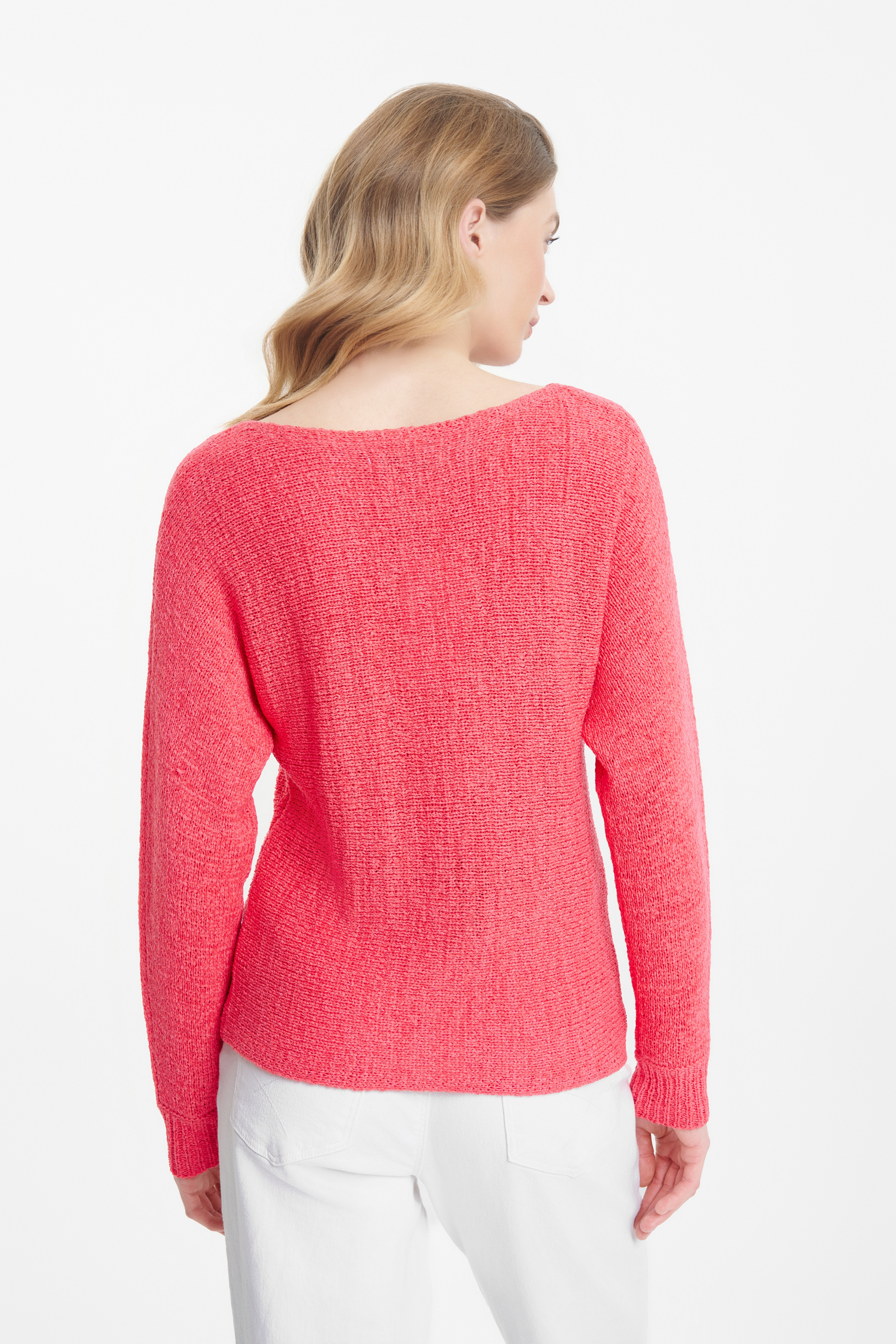 Czerwony klasyczny sweter