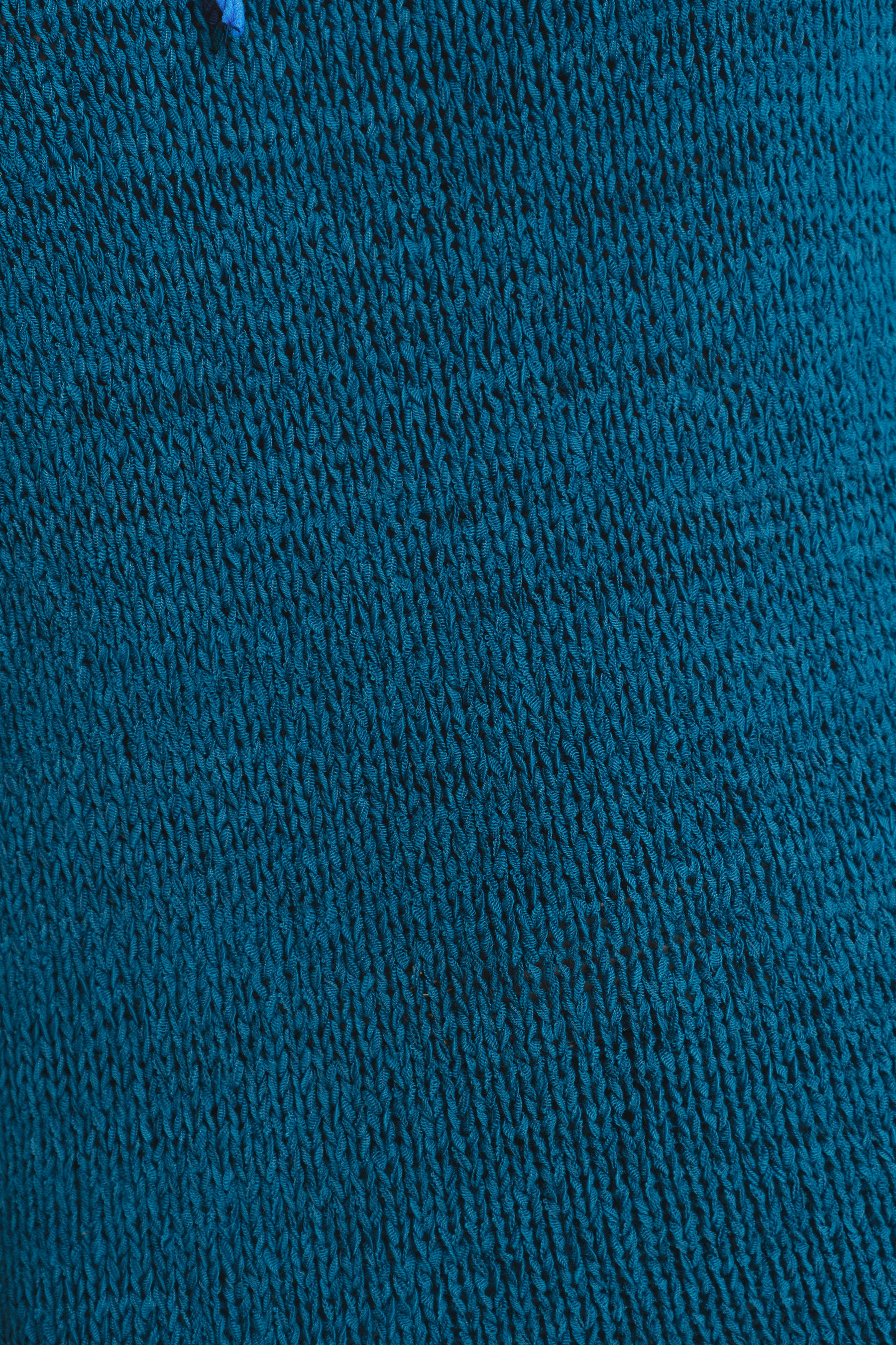 Turkusowy sweter z rękawem 3/4